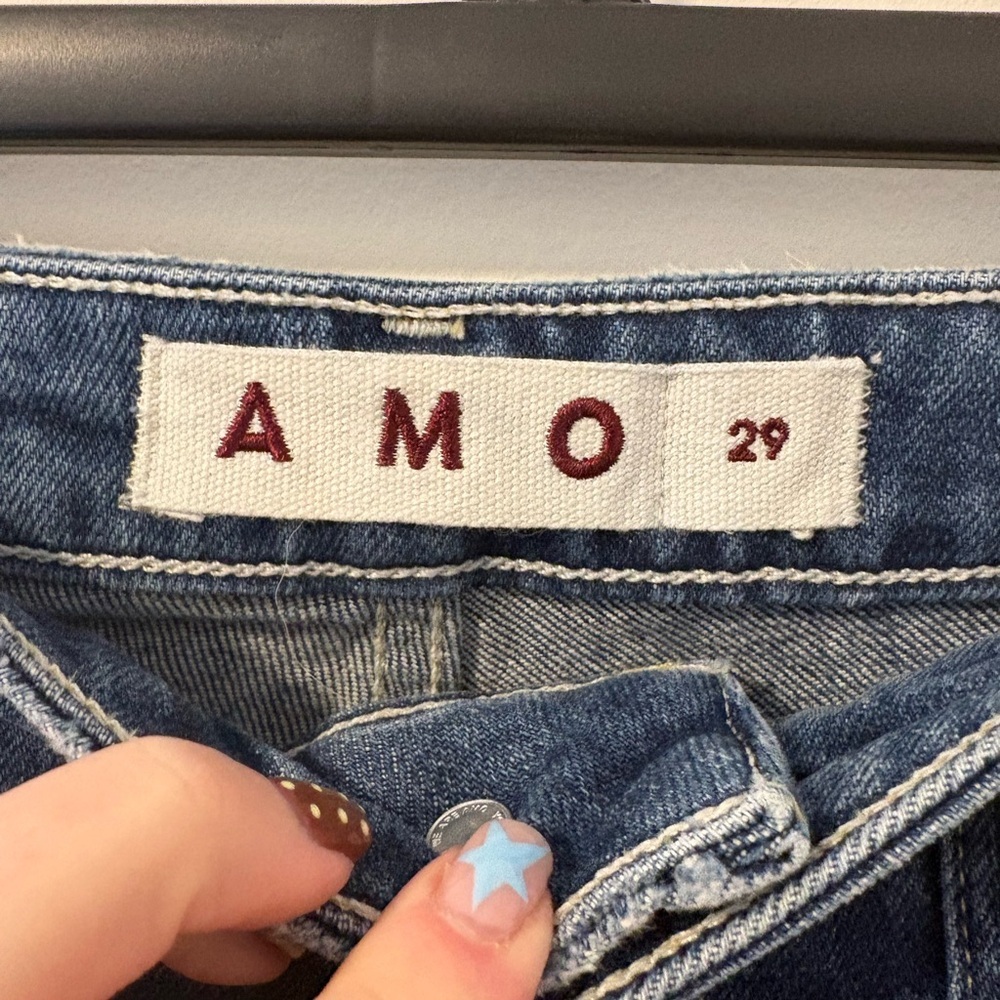 AMO Abigail Jeans High Rise Patch Pocket Size 29 - Picture 5 of 7